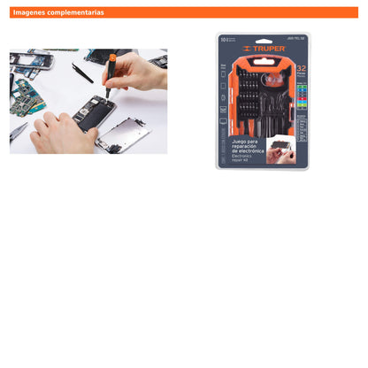 Juego de 32 Piezas para Reparación de Electrónica, Truper