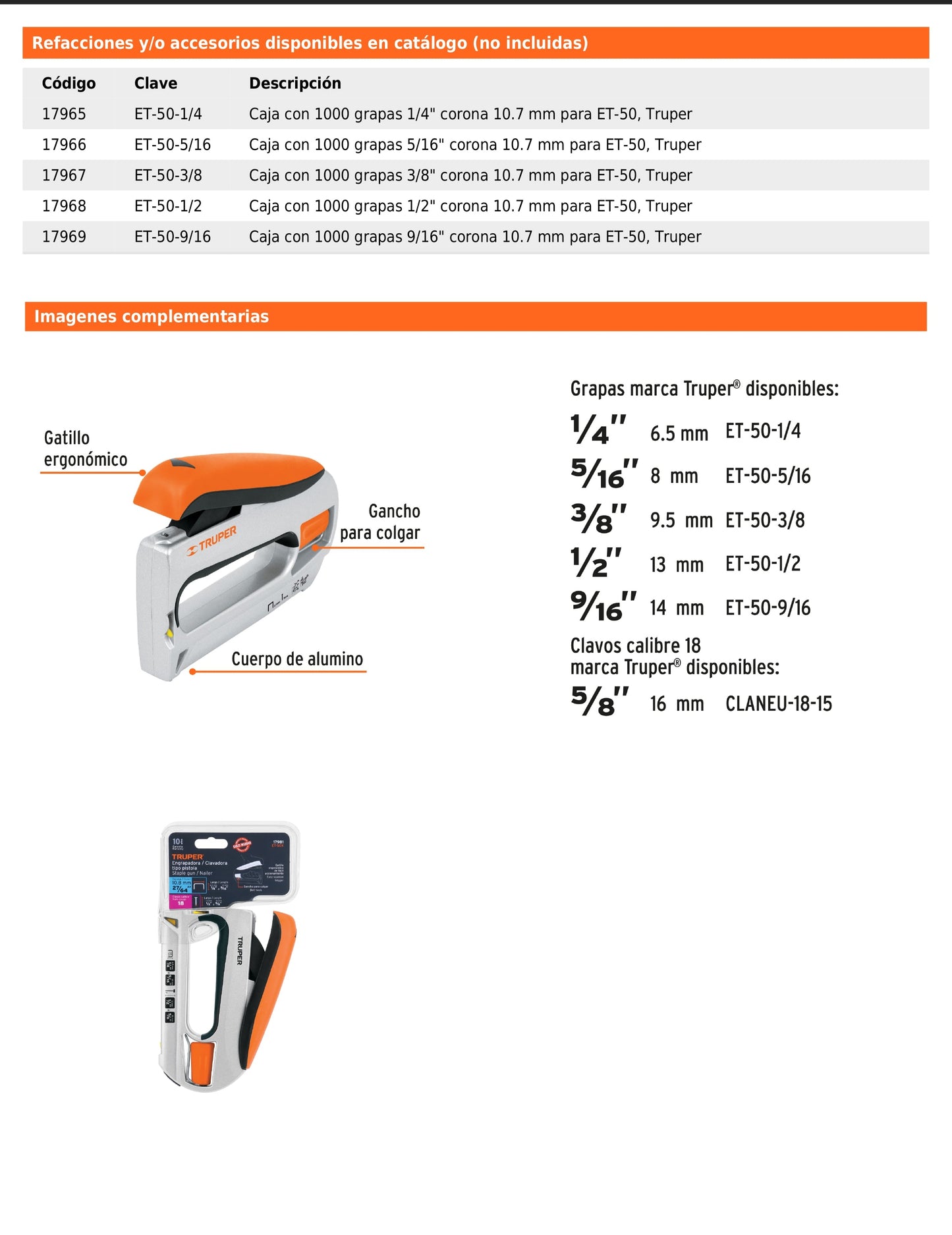 Engrapadora / Clavadora Tipo Pistola Uso Rudo