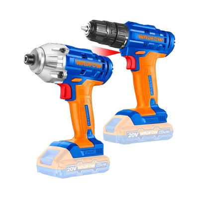 Combo Atornillador de Impacto y Taladro 20 V con Batería
