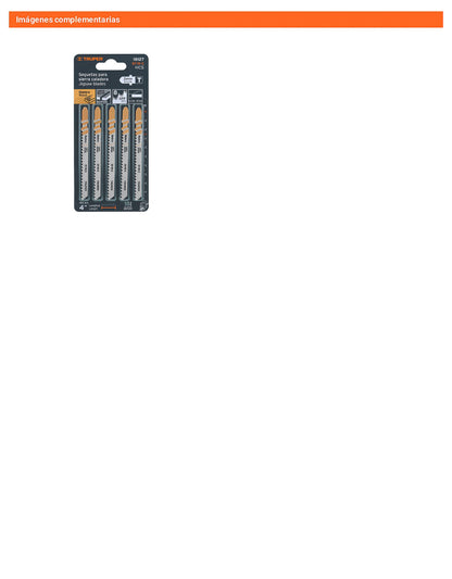 Blíster con 5 seguetas 8 DPP zanco