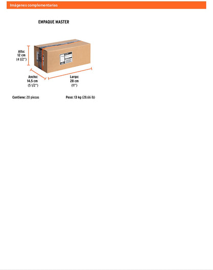 Caja 5000 clavos calibre 18 15 mm