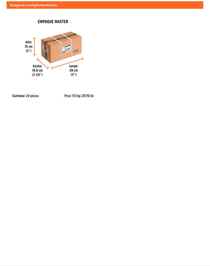 Caja 5000 clavos calibre 18 20 mm