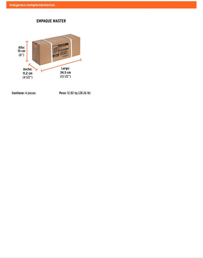Caja 5000 grapas 1/4 pulg 38 mm
