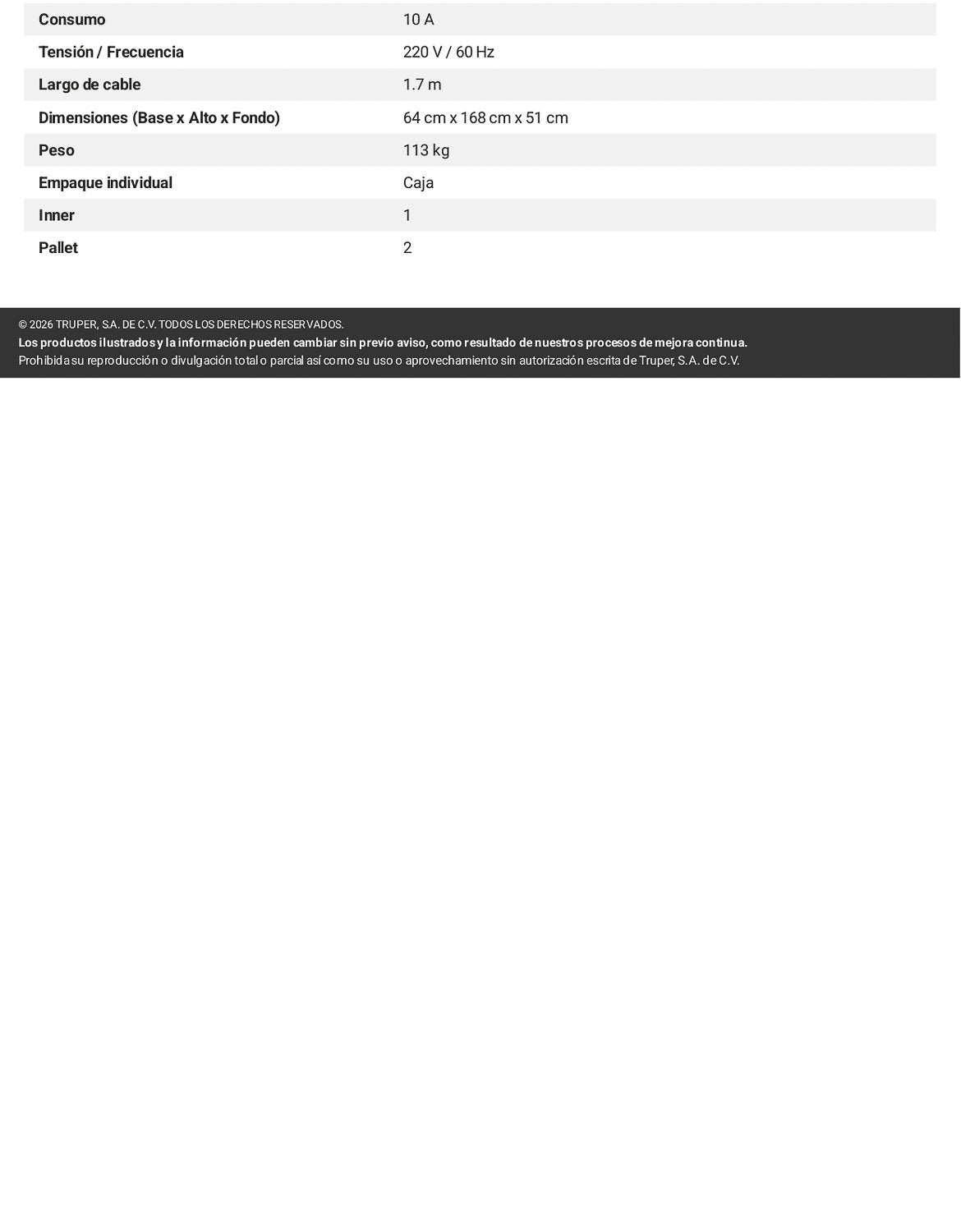 Compresor de banda 240 L 220V