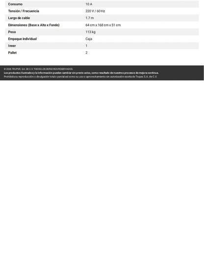 Compresor de banda 240 L 220V