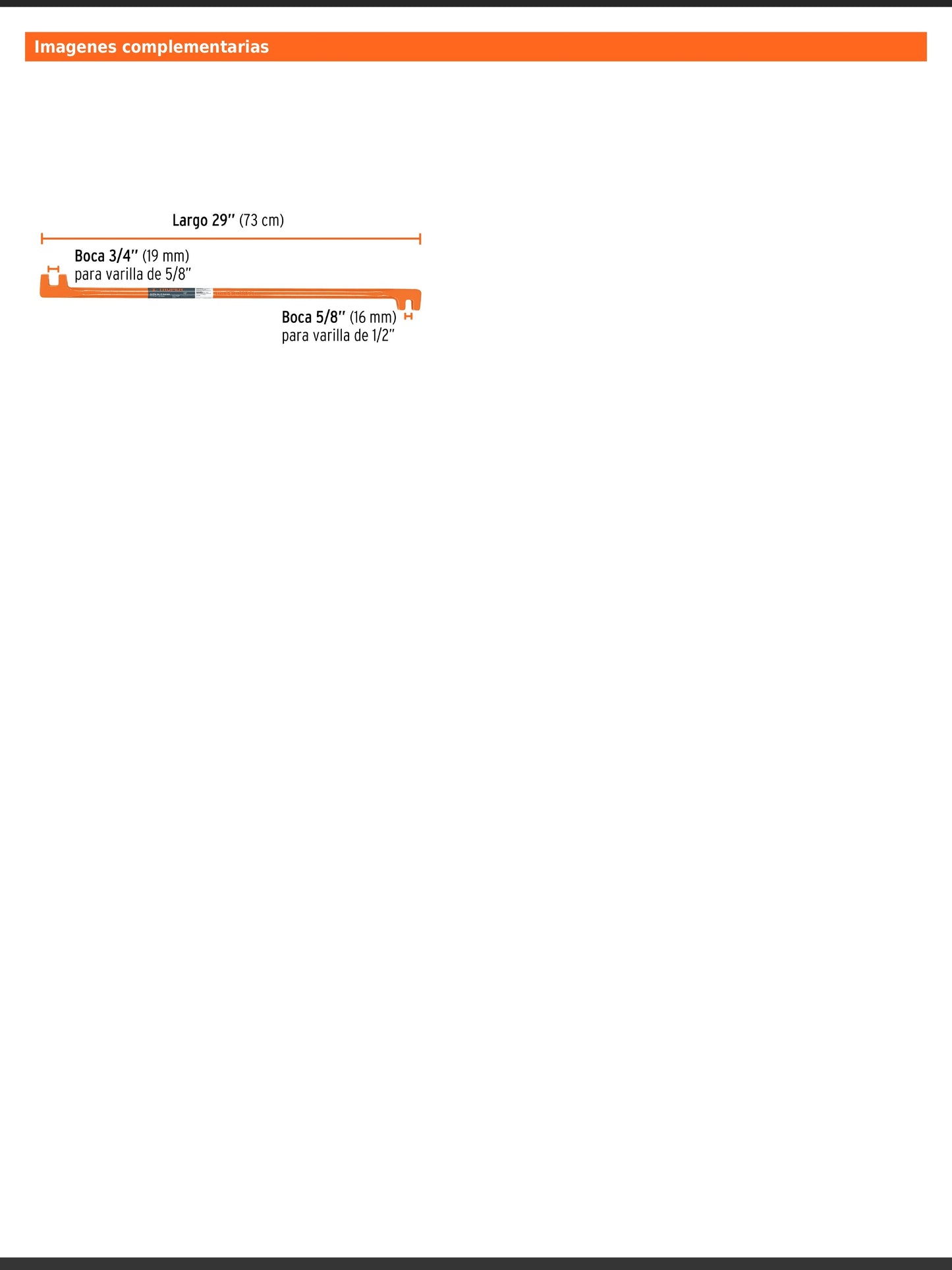 Grifa de dos bocas de 5/8 y 3/4"