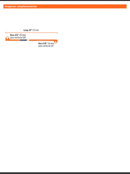 Grifa de dos bocas de 5/8 y 3/4"