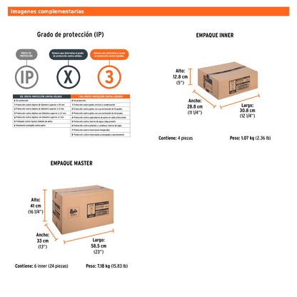Linterna recargable 1 led