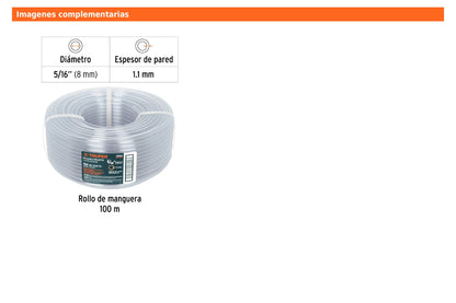 Mangueras industriales rollos de 100 m