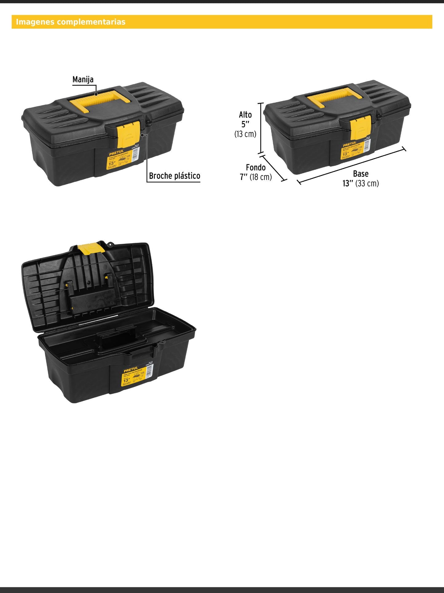 Caja para herramienta de 13"