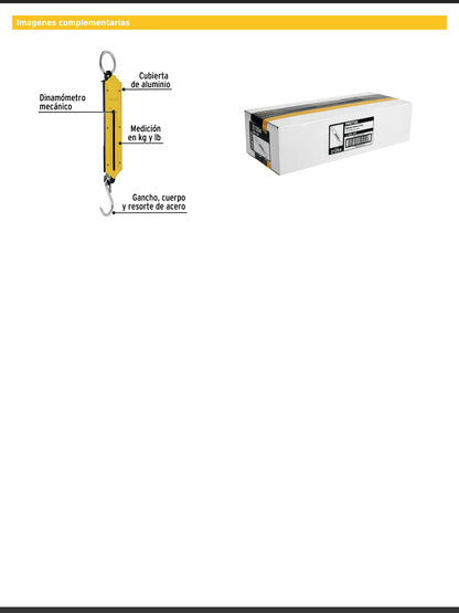 Báscula de resorte con capacidad de 50 kg