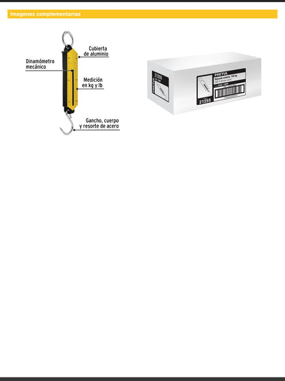 Báscula de resorte con capacidad de 100 kg