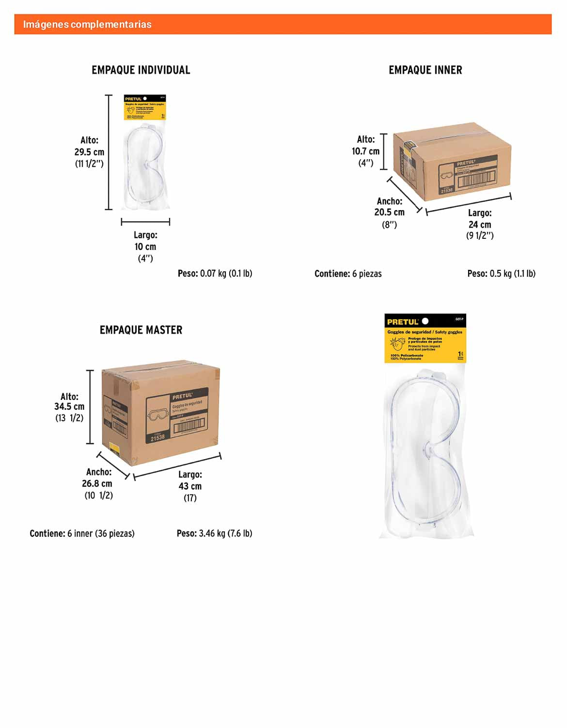 Lentes de Seguridad con Ventilación Directa