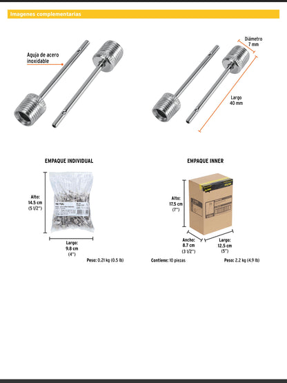 Bolsa con 100 válvulas para inflar balones