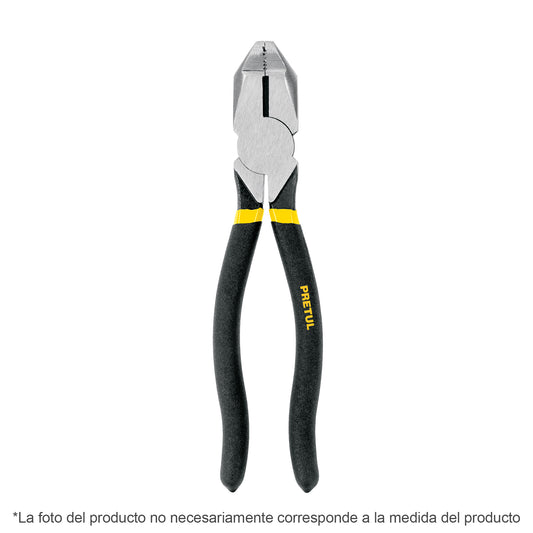 Pinza para Electricista 9" uso Rudo, Mango de PVC