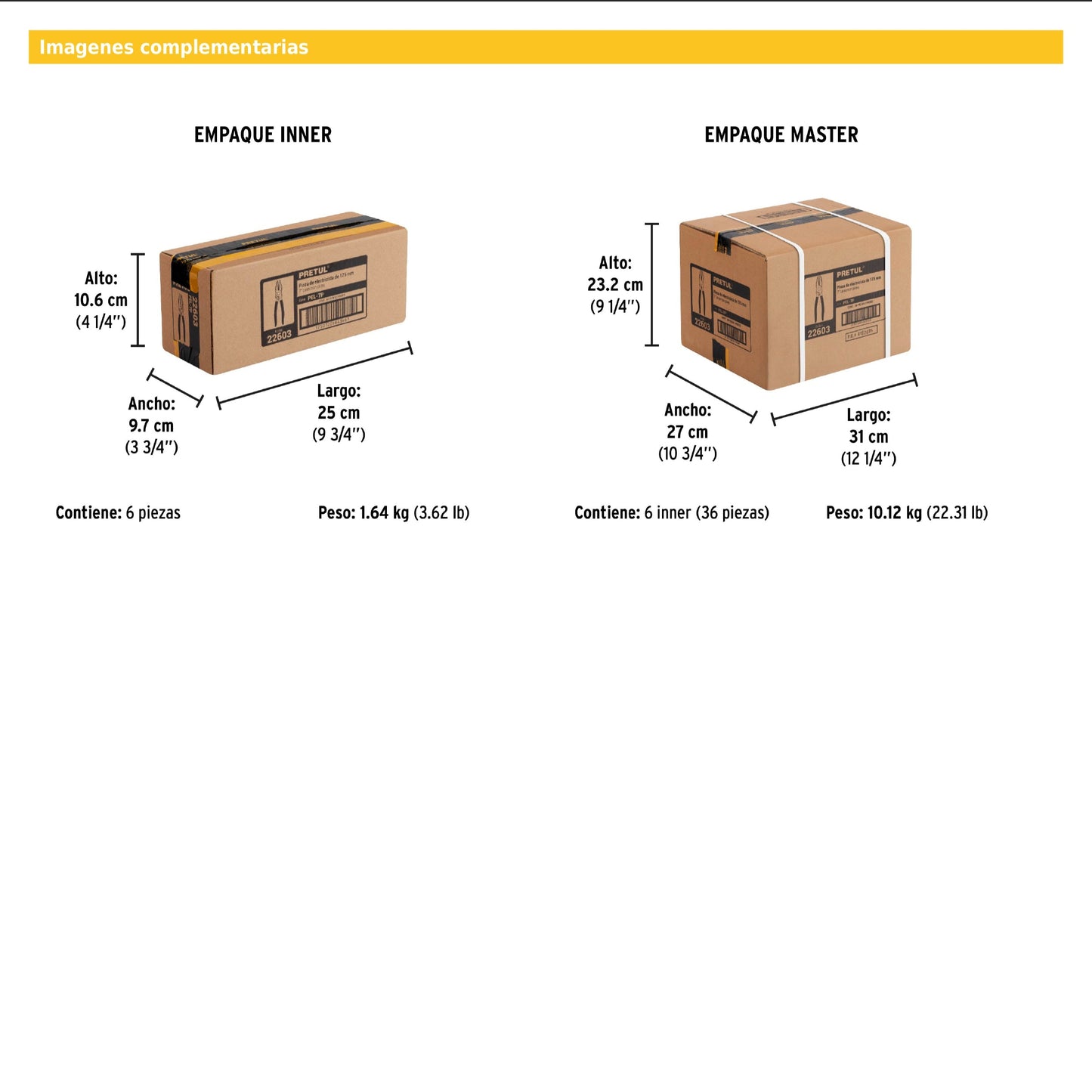 Pinza para electricista 7" mango de PVC