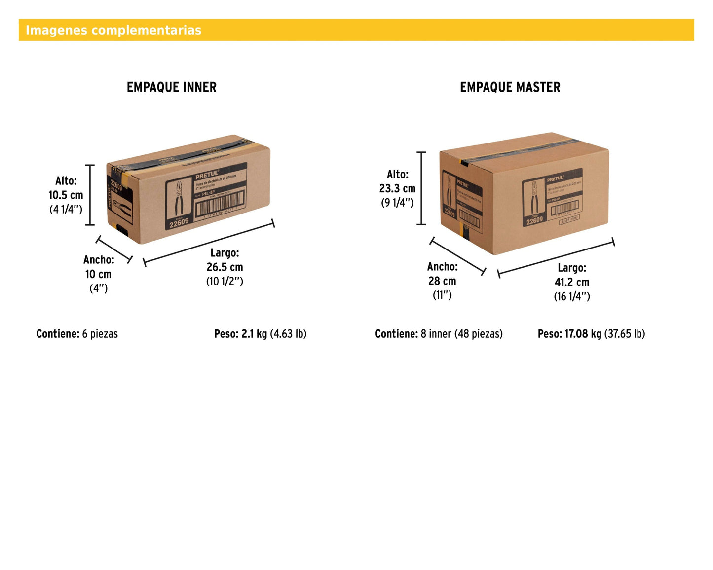 Pinza para electricista 8" mango de PVC