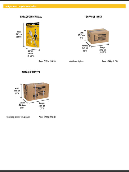 Juego de 3 piezas para instalar cerraduras
