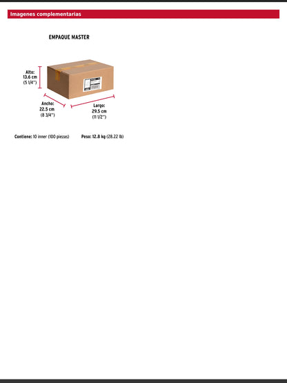 Bisagra cuadrada de acero con acabado latonado