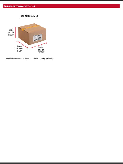 Bisagra cuadrada de acero con acabado satinado