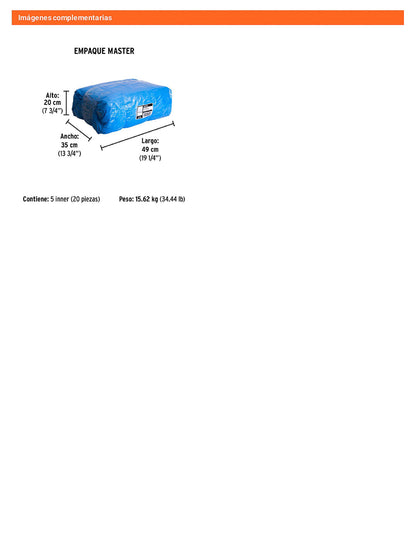 Lona Polietileno 2x3 m Azul 110g