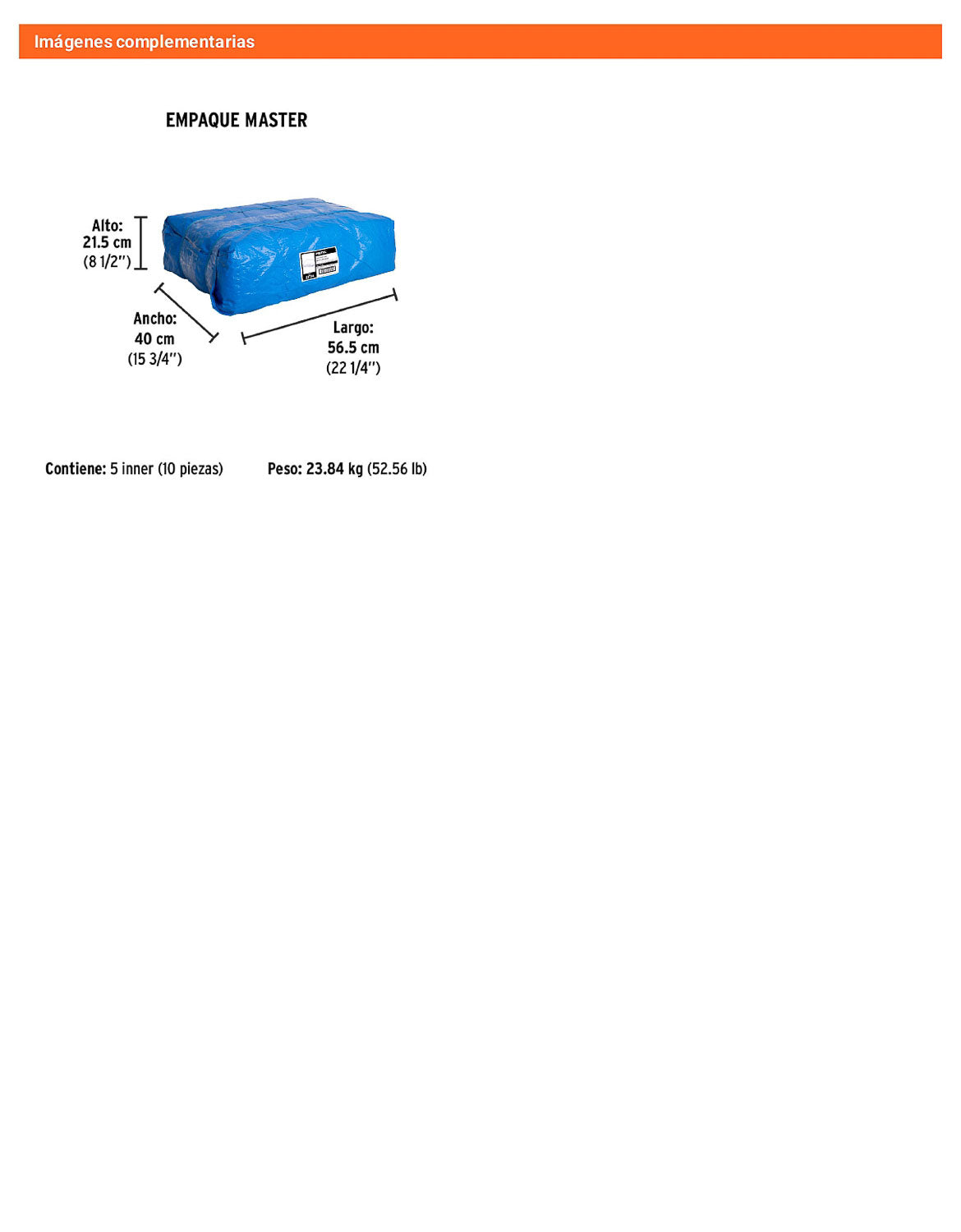 Lona Polietileno 4x5 m Azul 110g