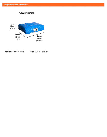 Lona Polietileno 4x6 m Azul 110g