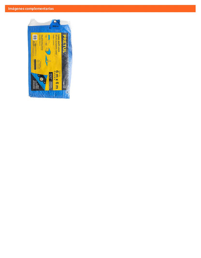 Lona Polietileno 6x6 m Azul 110g