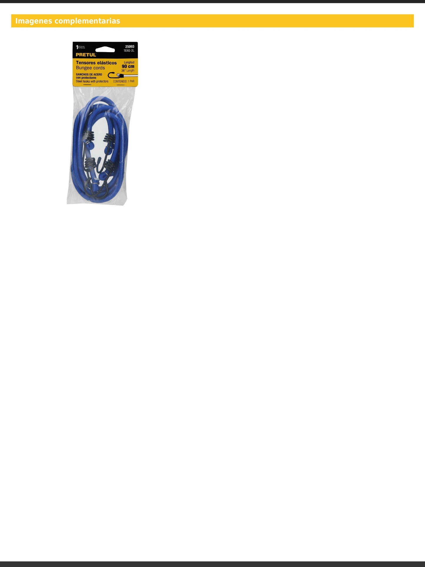 Tensores elásticos azules de 90 cm