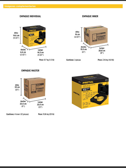 Juego de 14 piezas con brocasierras mandriles y llave allen