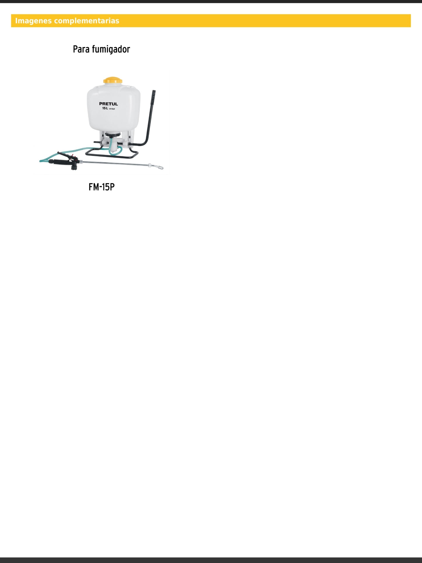 Lanza de latón para fumigador de 15 litros