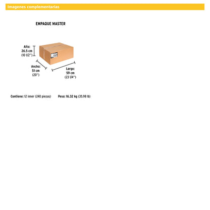Llave para manguera de plástico 65 g entrada 1/2"
