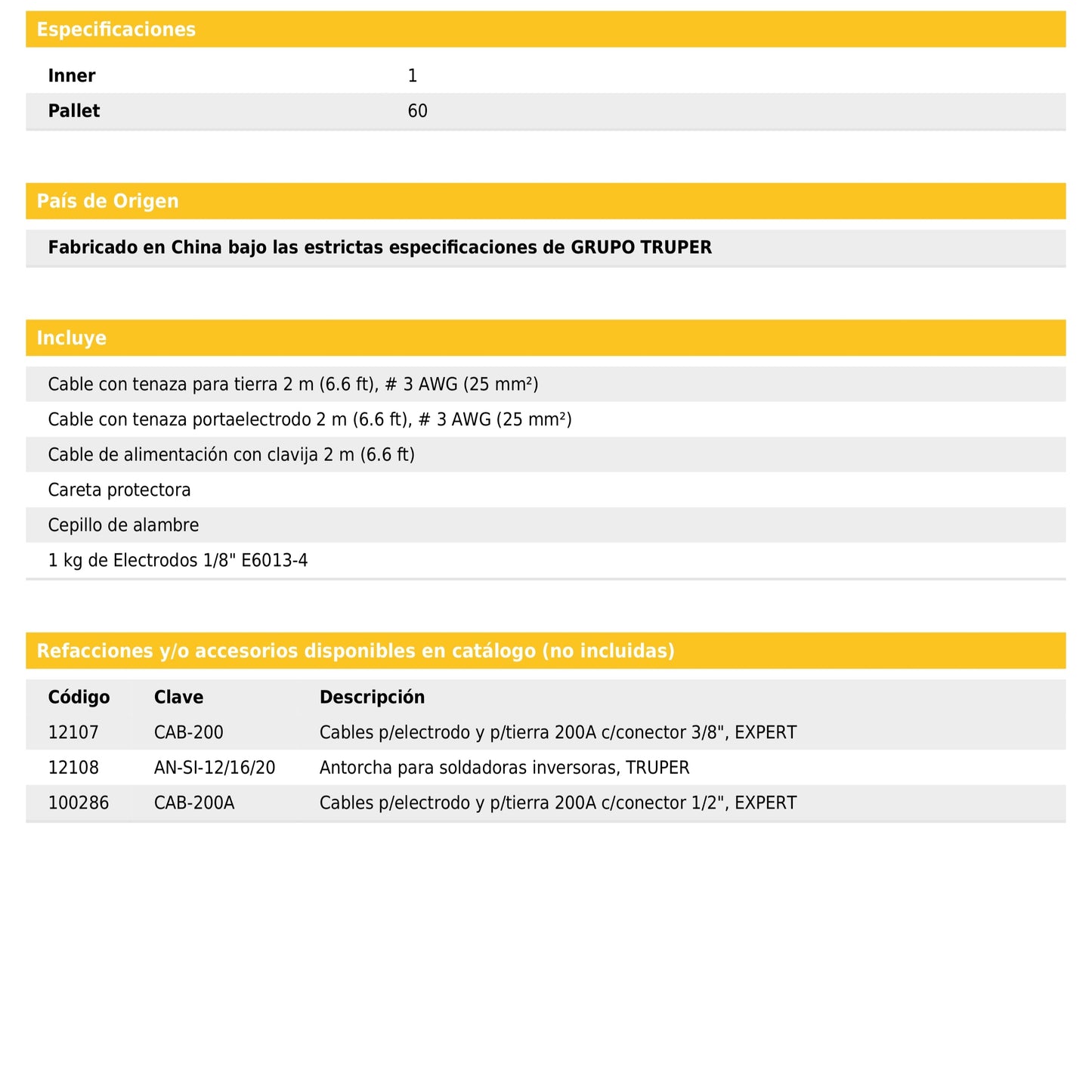 Soldadora inversora de 160 A Bi-voltaje 127/220 V con display digital y función TIG