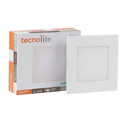Panel LED Empotrable Cuadrado 6 W 6500 K 320 lm