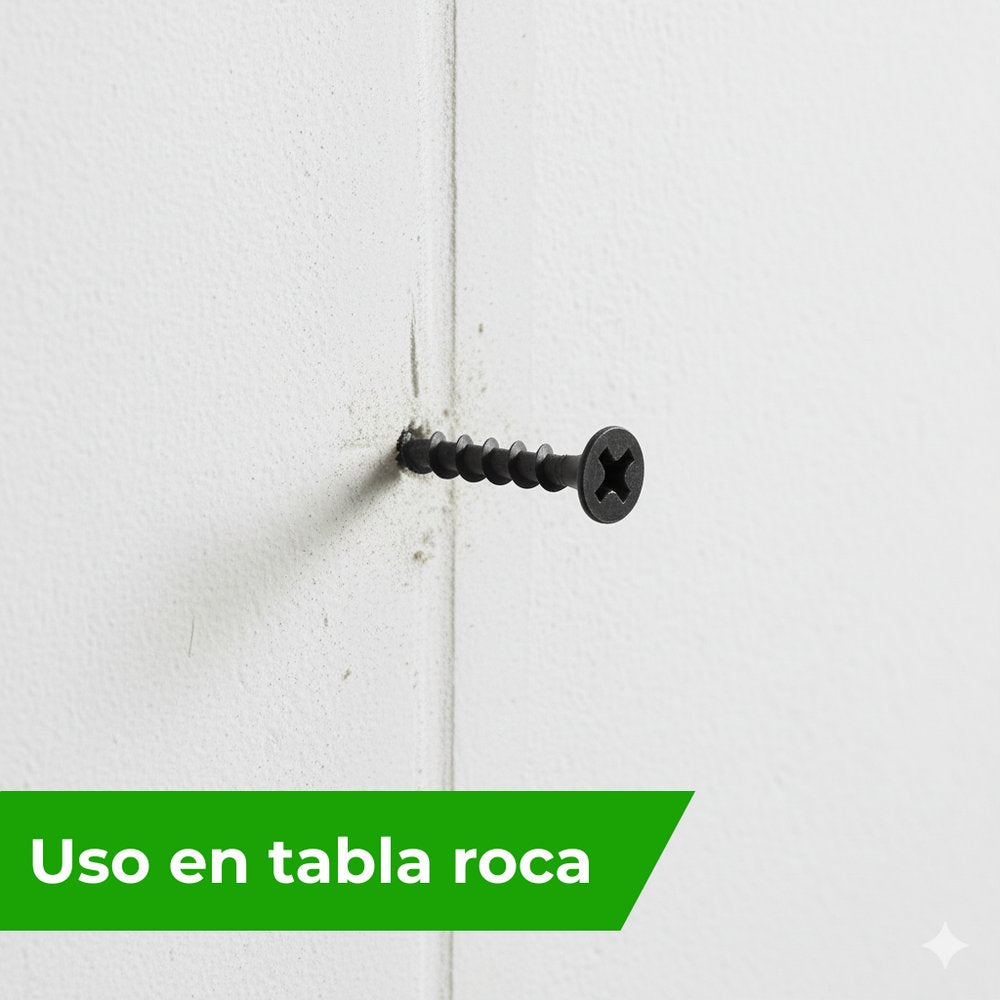 Tornillo para Tablaroca 6 x 1 1/2 pulg. Rosca Ordinaria Punta Fina (Ciento)
