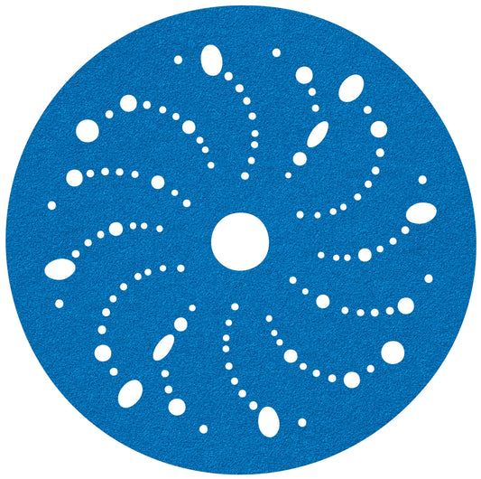 Disco de Lija Azul 6 Pulgadas con Velcro Grano 320 Caja de 50