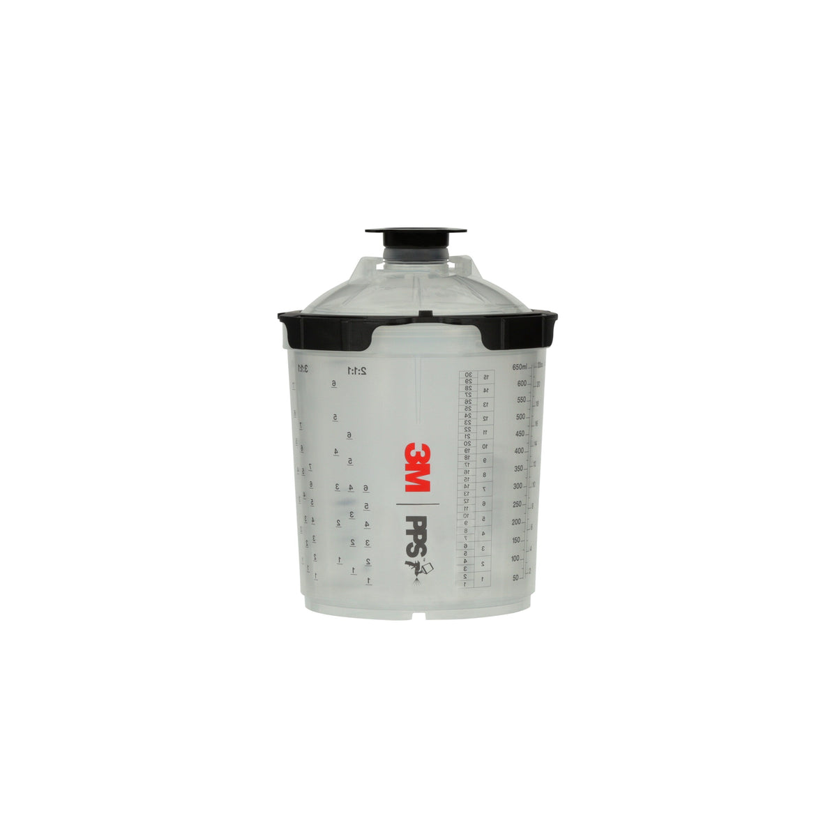 Kit de Vaso para Pistola PPS Estándar 650 ml con 50 Tapas y Bolsas