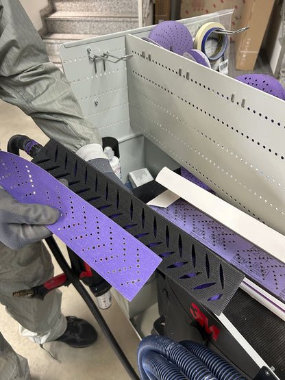Tira de Lija Cubitron II Morada con Velcro Grano 400