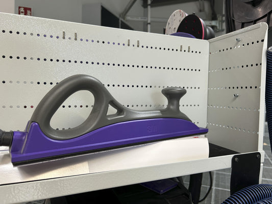 Caja de 29 Tiras de Lija Cubitron II Morada con Velcro Grano 120