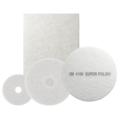 Disco Blanco para Pulidora de Piso 17 Pulgadas para Abrillantar