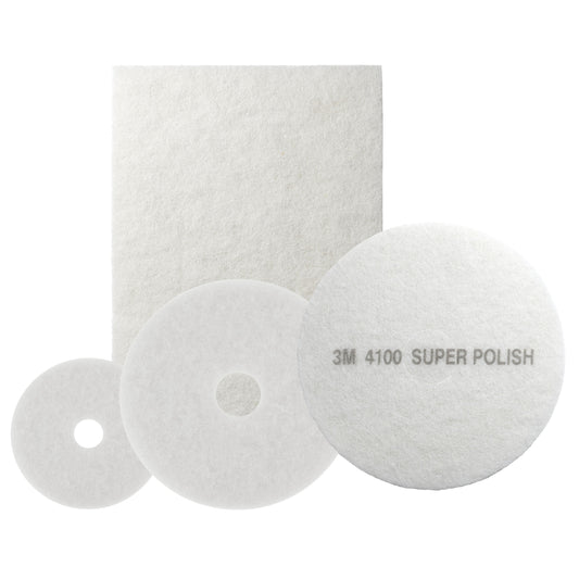 Disco Blanco para Pulidora de Piso 17 Pulgadas para Abrillantar