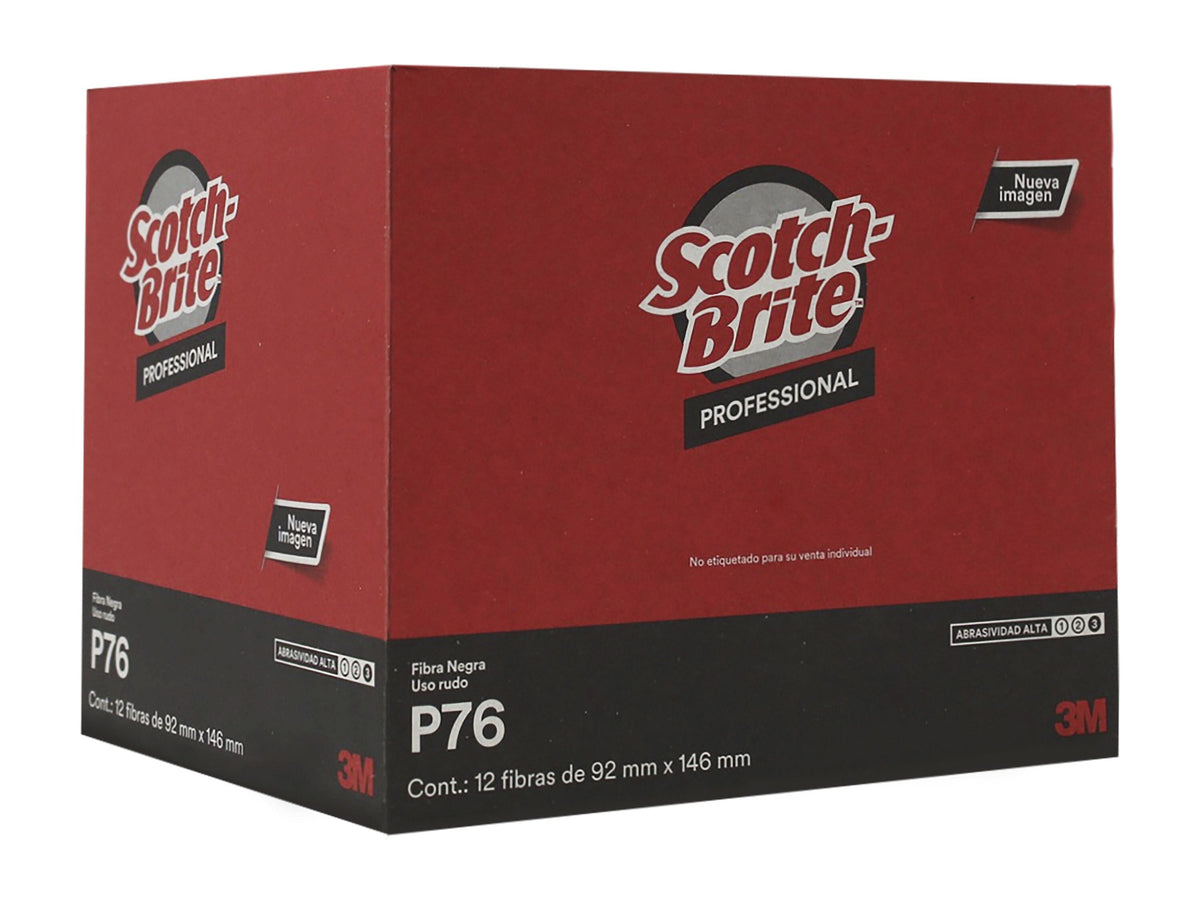 Mascón Scotch-Brite Negro Uso Pesado 4 x 6 Pulgadas