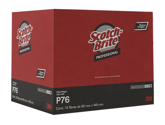Mascón Scotch-Brite Negro Uso Pesado 4 x 6 Pulgadas