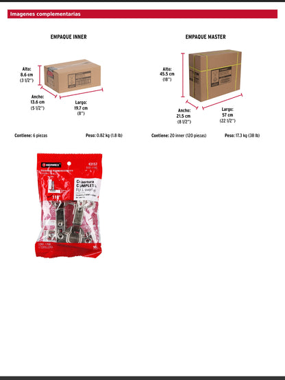 Bisagras bidimensionales de 110 grados cobertura completa