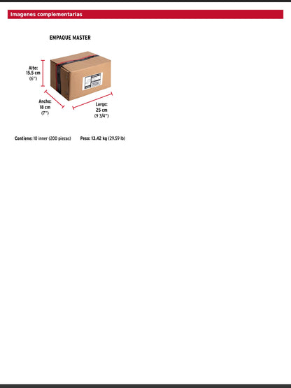 Bisagra rectangular de 3 pulgadas en acero latonado