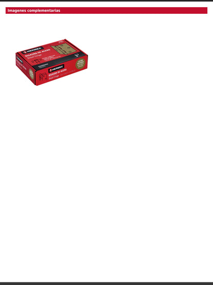 Bisagra cuadrada de acero con acabado latón antiguo