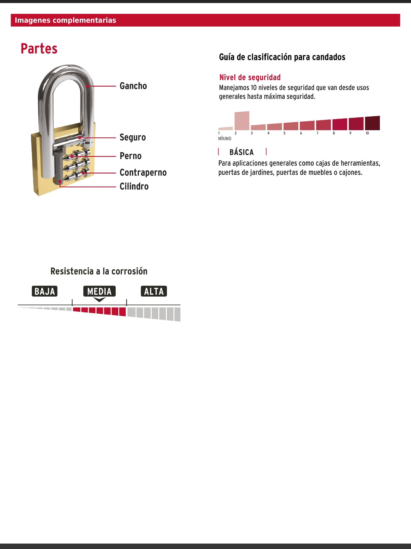 Blíster con 2 candados de hierro de 25 mm con gancho corto