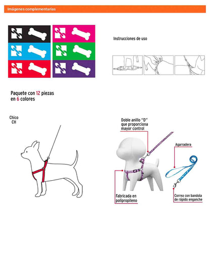 Correa Pechera Perro Talla Chica