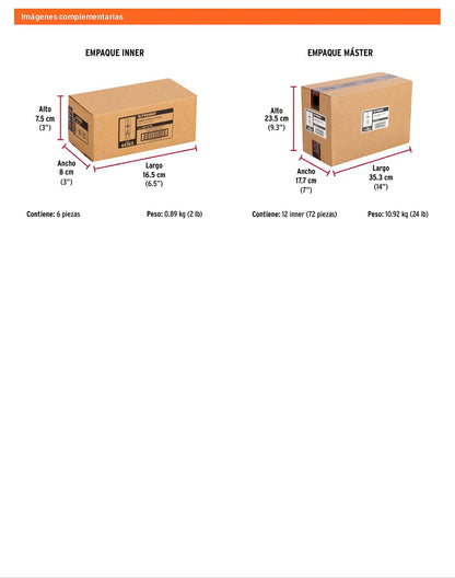 4 Taquetes Expansivos 5/16 pulg sin Tornillo