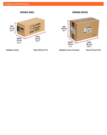 4 Taquetes Expansivos 3/8 pulg sin Tornillo